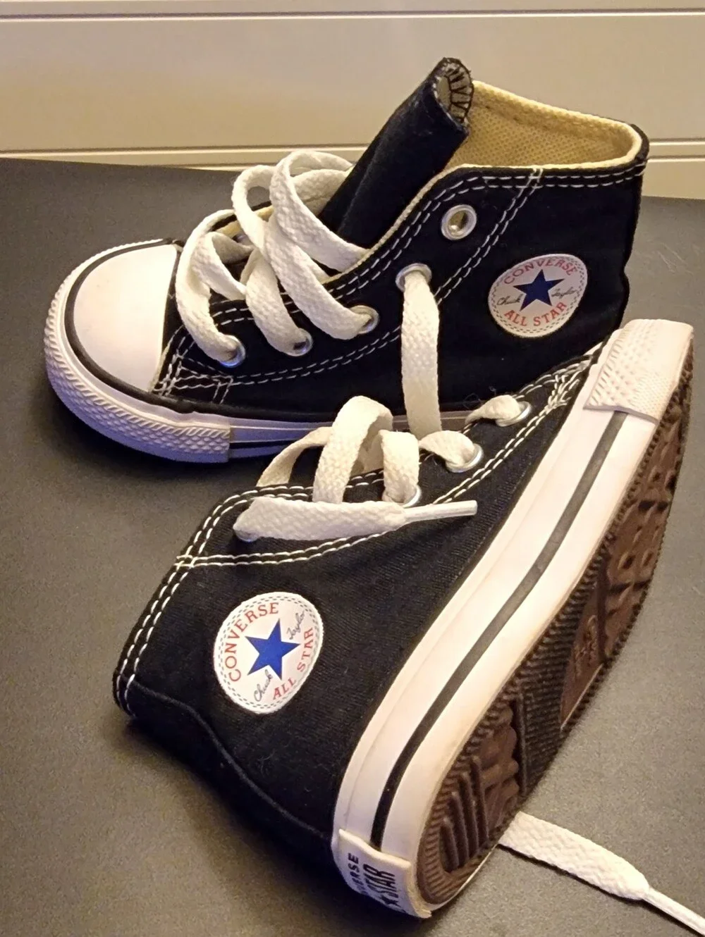 Converse Chuck Taylor All Star High (TD) 7J231 Size 5C Black/White